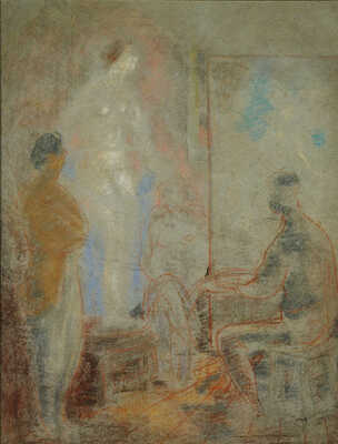 Кудряшёв Владимир Владимирович. В мастерской художника